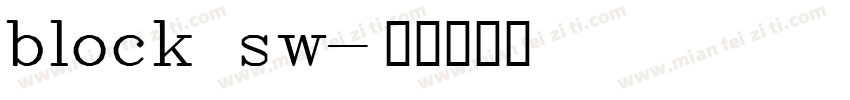 block sw字体转换